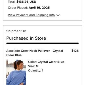 ALO Yoga Crystal Blue Sweatshirt SET